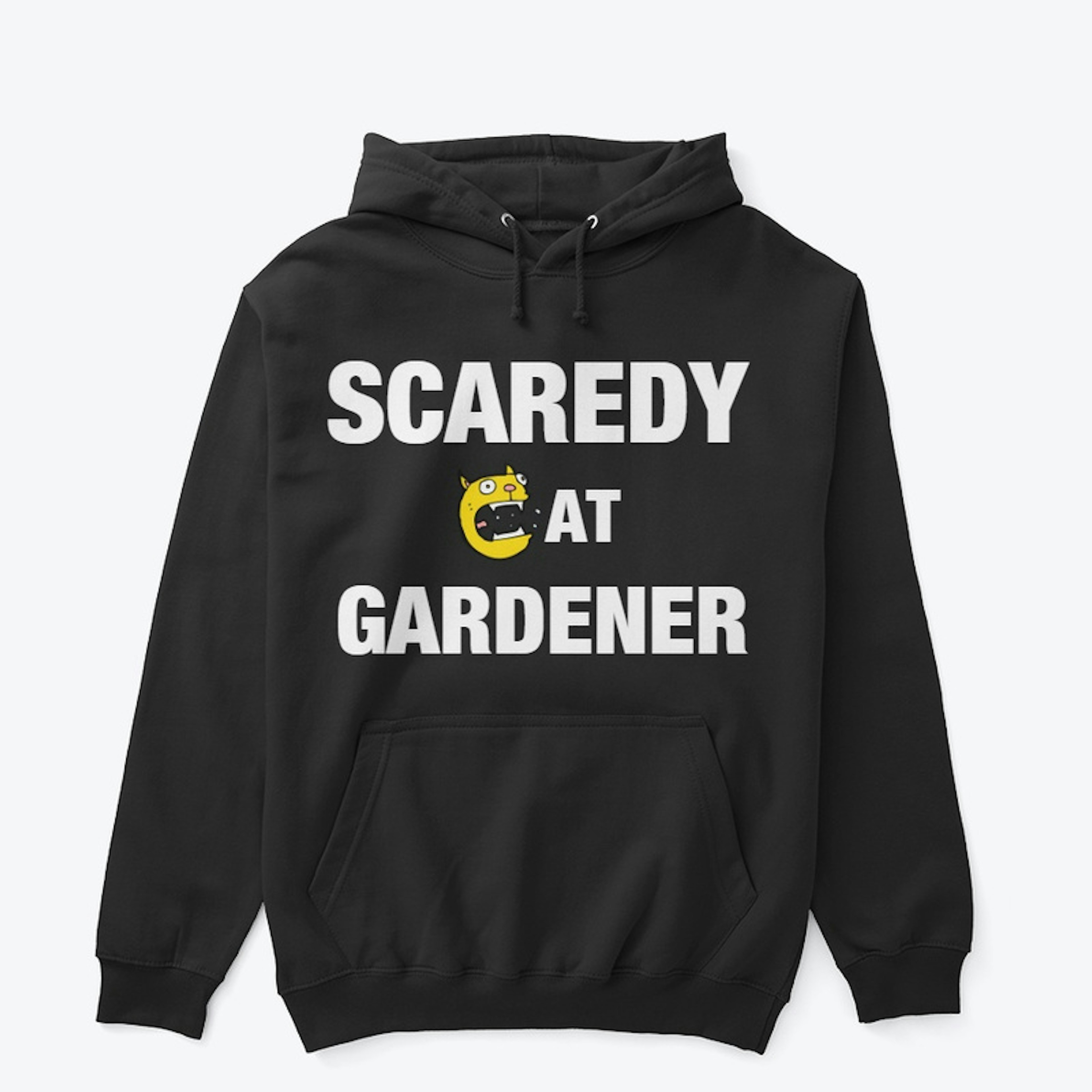 Scaredy Cat Gardener Hoodie Black